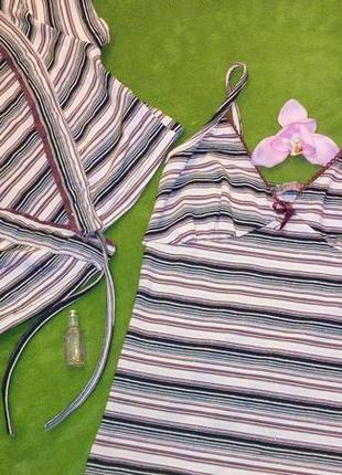 #розвантажуюсь майка-топ с болеро в полоску с люрексовой нитью