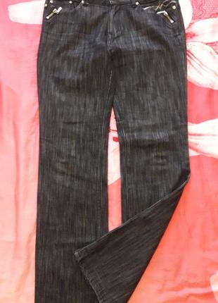 Джинсы чёрные, брюки джинсовые катон стрейч2 фото