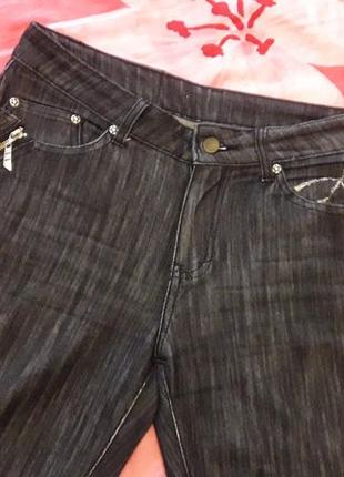 Джинси чорні, штани джинсові катон стрейч4 фото