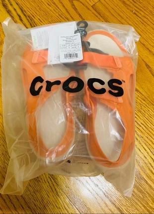 Сандали женские crocs swiftwater expedition tangerine / stucco6 фото