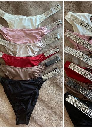 Трусики victoria’s secret со стразами