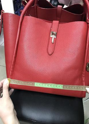 Кожаная сумка шопер сумочка на плечо сумка8 фото