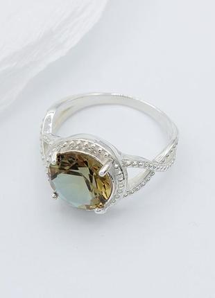 Серебряное кольцо с султанитом1 фото