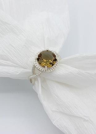 Серебряное кольцо с султанитом2 фото