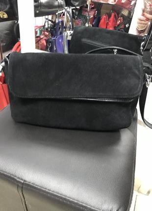 Кожаная сумочка через плечо кроссбоди замшевая сумка🔥🔥🔥1 фото