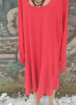 Трикотажное платье батал бохо sara lindholm