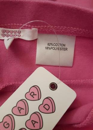 Классная розовая юбка "sugar squad" англия от 2 до 7 лет3 фото