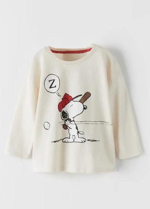 Кофта с принтом «снупи» ®peanuts zara 86см 3