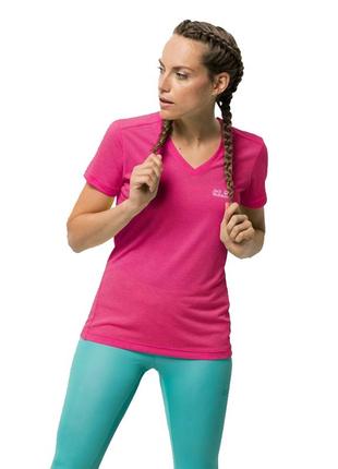 Жіноча футолка jack wolfskin crosstrail women's t-shirt - m2 фото