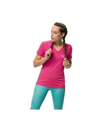 Жіноча футолка jack wolfskin crosstrail women's t-shirt - m1 фото