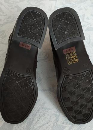 Демисезонные кожаные ботинки коричневые полу сапожки 100% кожа, шкіряні черевики2 фото