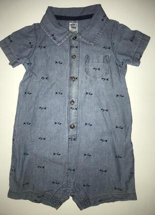 Ромпер джинсовий пісочник ромпер дитячий джинсовий 18м
