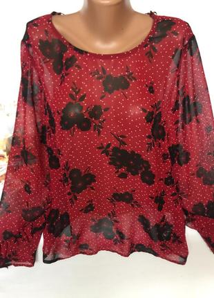 Шикарна повітряна блуза , шифон