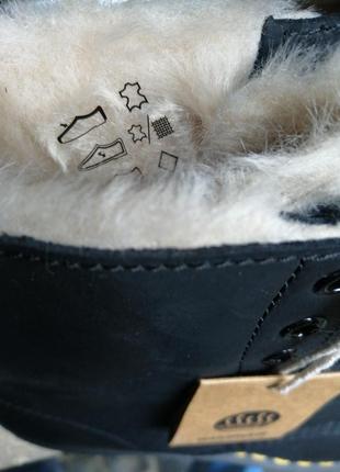Ботинки dr. martens 1460 serena faux fur lined 21797001 black burnished wyoming мартенси3 фото