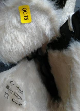 Ботинки dr. martens 1460 serena faux fur lined 21797001 black burnished wyoming мартенси2 фото