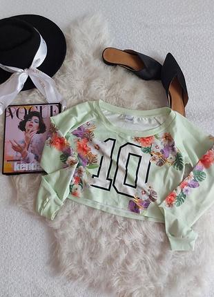 Стильний електрик кроп худі трендового ніжного фісташкового відтінку 💚 everlast 💚