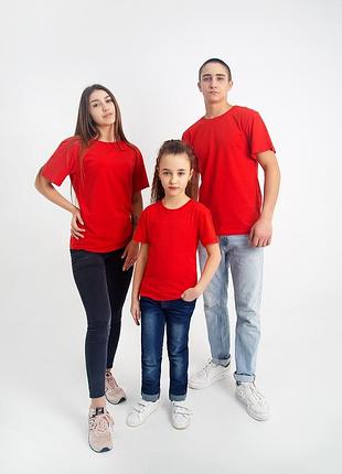 Футболка дитяча червона бавовна
