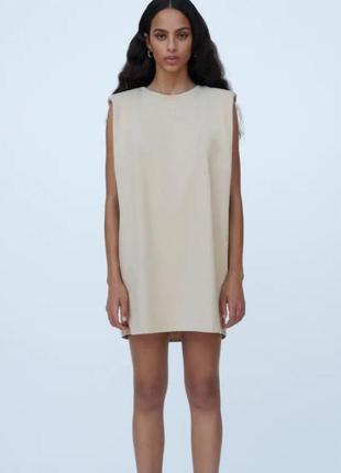 Новое платье zara с плечиками