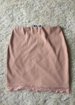 Мини-юбка с рюшами