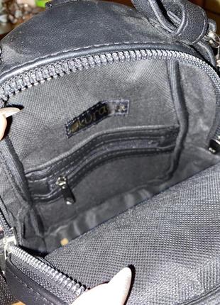 Черный рюкзак-сумка3 фото