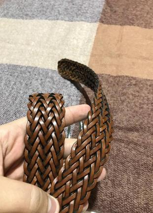 Кожаный плетёный ремень echtes leder