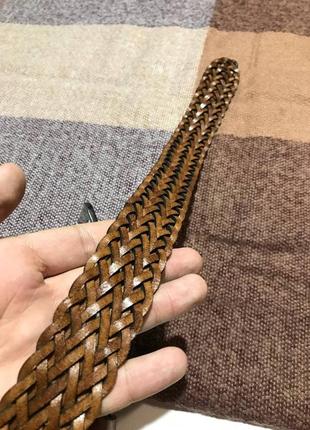 Кожаный плетёный ремень echtes leder
