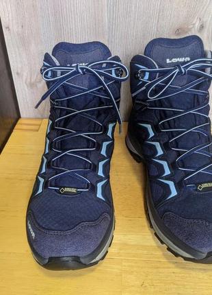 Ботинки треккинговые кожаные водостойкие lowa innox gtx mid, gore-tex3 фото