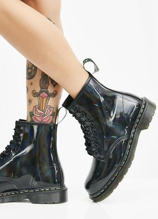 Dr. martens rainbow patent boot 1460 неформальные ботинки панк гранж