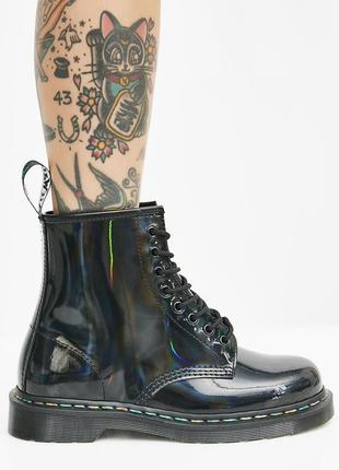 Dr. martens rainbow patent boot 1460 неформальные ботинки панк гранж2 фото