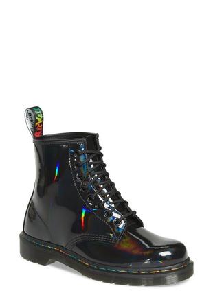 Dr. martens rainbow patent boot 1460 неформальные ботинки панк гранж4 фото