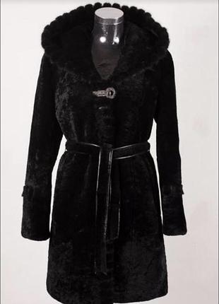 Шуба мутон + норка р. s (коштувала 14990гр). мутонова шуба