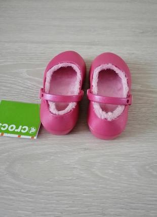 Новые crocs утеплённые, тапочки, балетки. с9, 16 см4 фото