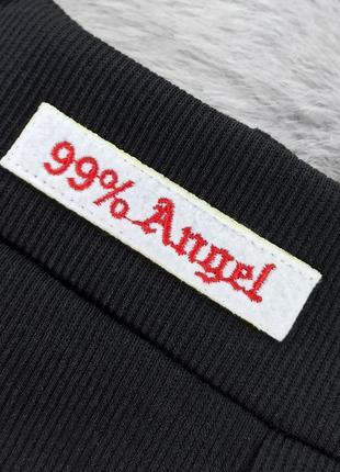 Трендові шорти в рубчик angel чорні3 фото