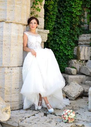 Весильное платье👗 айвори со шлейфом 6