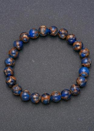 Браслет из натурального камня императорская яшма