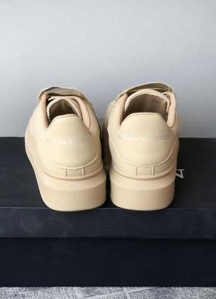 Alexander mcqueen oversized sneakers beige🆕шикарні кросівки 🆕купити накладений платіж3 фото