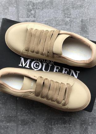 Alexander mcqueen oversized sneakers beige🆕шикарні кросівки 🆕купити накладений платіж2 фото