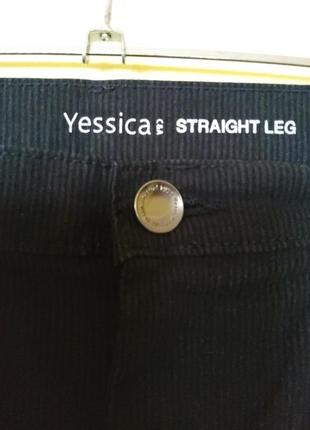 Черные брюки джинсы стрейч высокая посадка yessica раз.42-443 фото