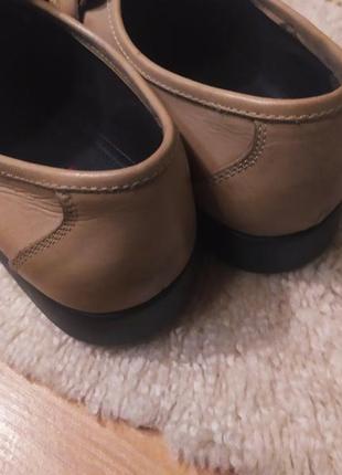 Стильні якісні бежево-коричневі шкіряні мужські туфлі ben sherman розмір 44-458 фото