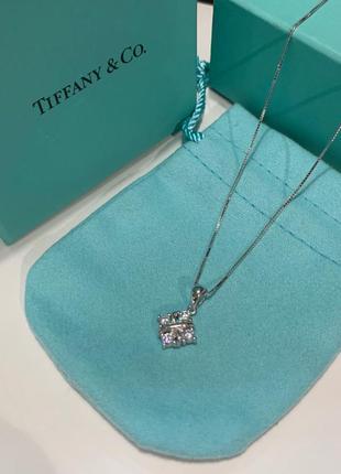 Тиффани подвеска с цирконами, серебро 925