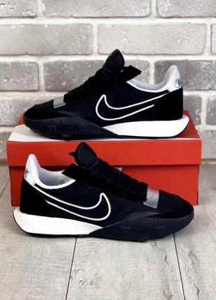 Чоловічі кросівки nike waffle racer 2x white/black