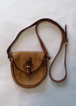 Кожанная сумочка кросбоди glove beagle