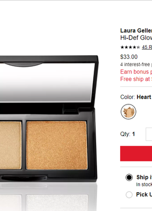 Хайлайтер laura geller beauty hi-def glow illuminator duo – heart of gold3 фото