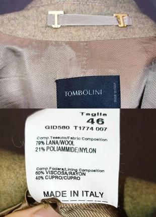 Tombolini жакет куртка шерсть беж нюд made in italy5 фото