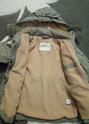 Теплая куртка парка на девочку 12-18 мес и дольше 3