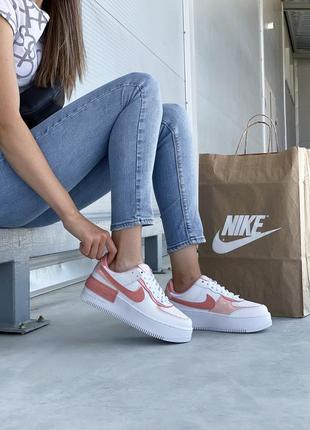 Nike air force шикарные женские кожаные кроссовки белые 🔻36-40р10 фото
