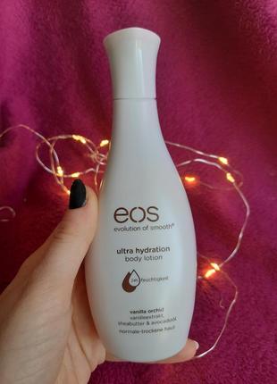 Eos body lotion vanilla orchid увлажняющий лосьон бальзам крем для тела масло ши ваниль