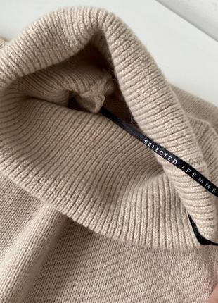 Шерстяной бежевый свитер, альпака4 фото