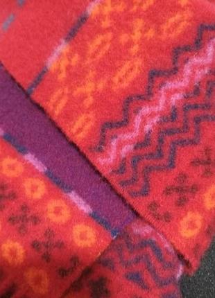 Фирменный теплющий яркий шерстяной шарф в этно стиле 100% шерсть супер качество!5 фото