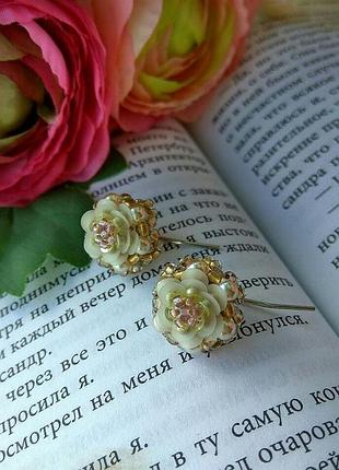Оригинальные серьги ручной работы🌸👌